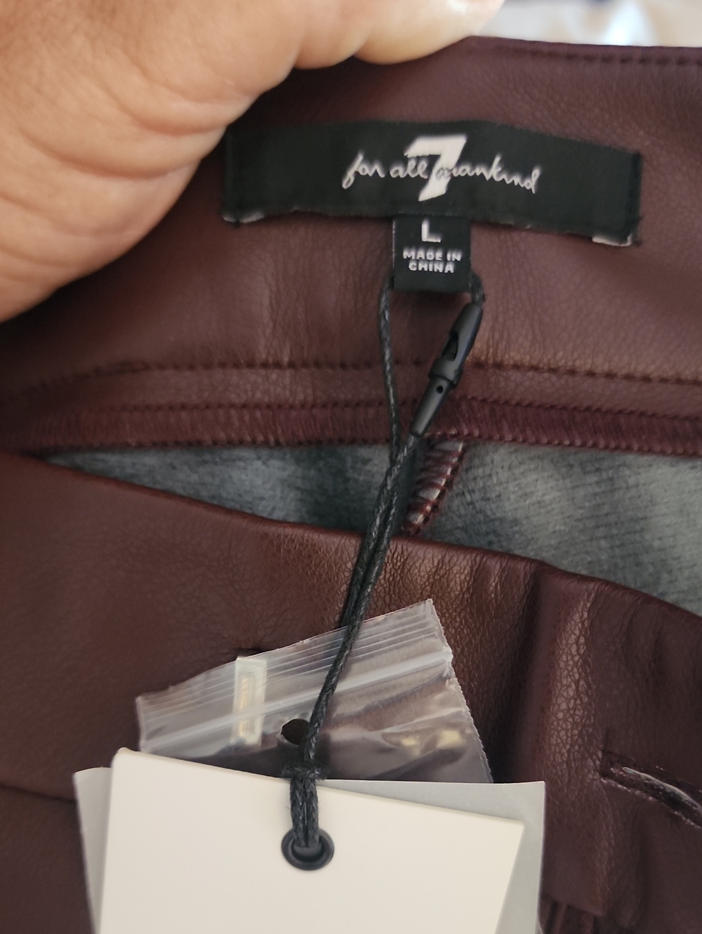 Faux Leather Pants in Deep Burgundy